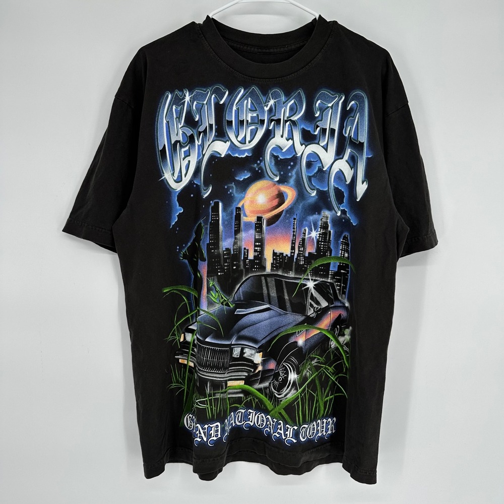 Kendrick Lamar SZA Grand National Tour 2025 T-Shirt Mens Large Black Rap Tee